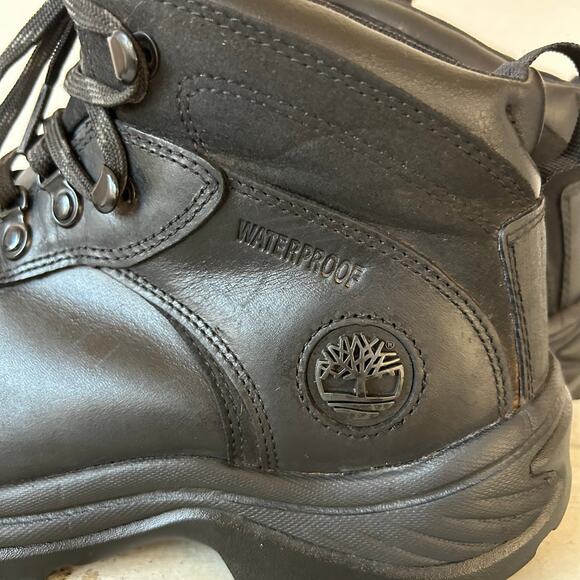 Timberland Flume Waterproof Black Hiking Boots 7.5 Leather  display picture 3